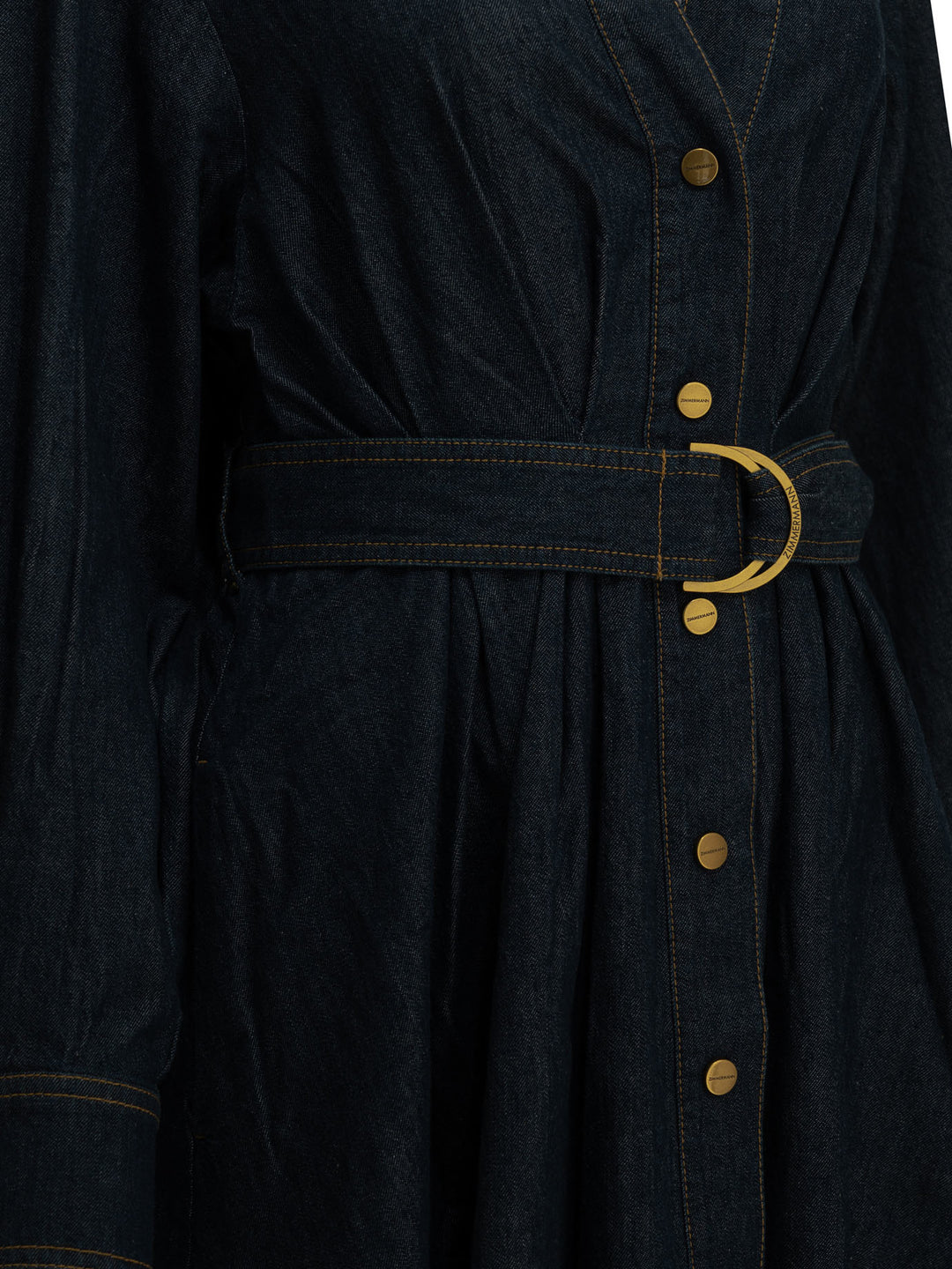 Zimmermann Midi Shirtdress Abiti - Blu | 49fc1e28c3a1fc093842b5d0359b934ffb183ecb
