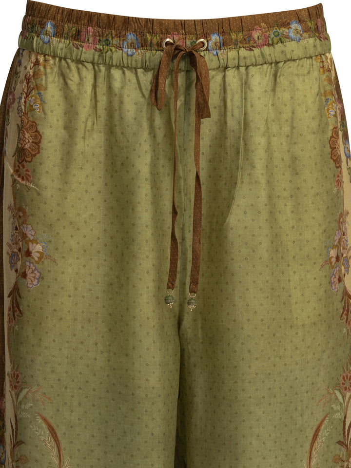 Zimmermann Indra Relaxed Trousers - Verde | 2f6c4642b2674a84dc328a2b150b8a077d2411cd