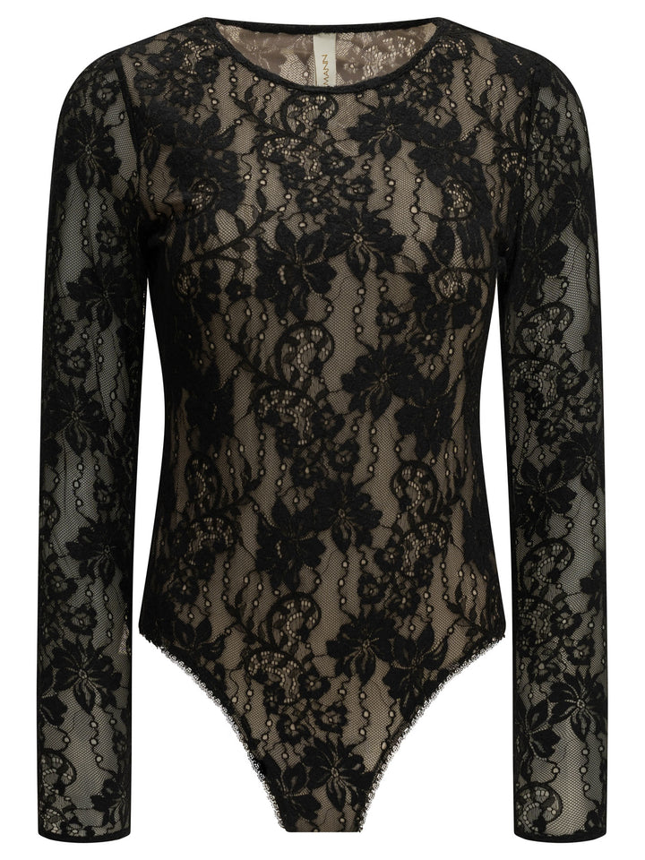 Zimmermann Lace Bodysuit Top - Nero | 03bad15d51935bc1972456d61fbcde20115960cf