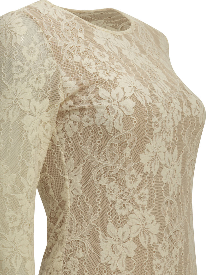 Zimmermann Lace Bodysuit Top - Bianco | 8cd61830a2568ef604b6c778de175b1a0c597e3c