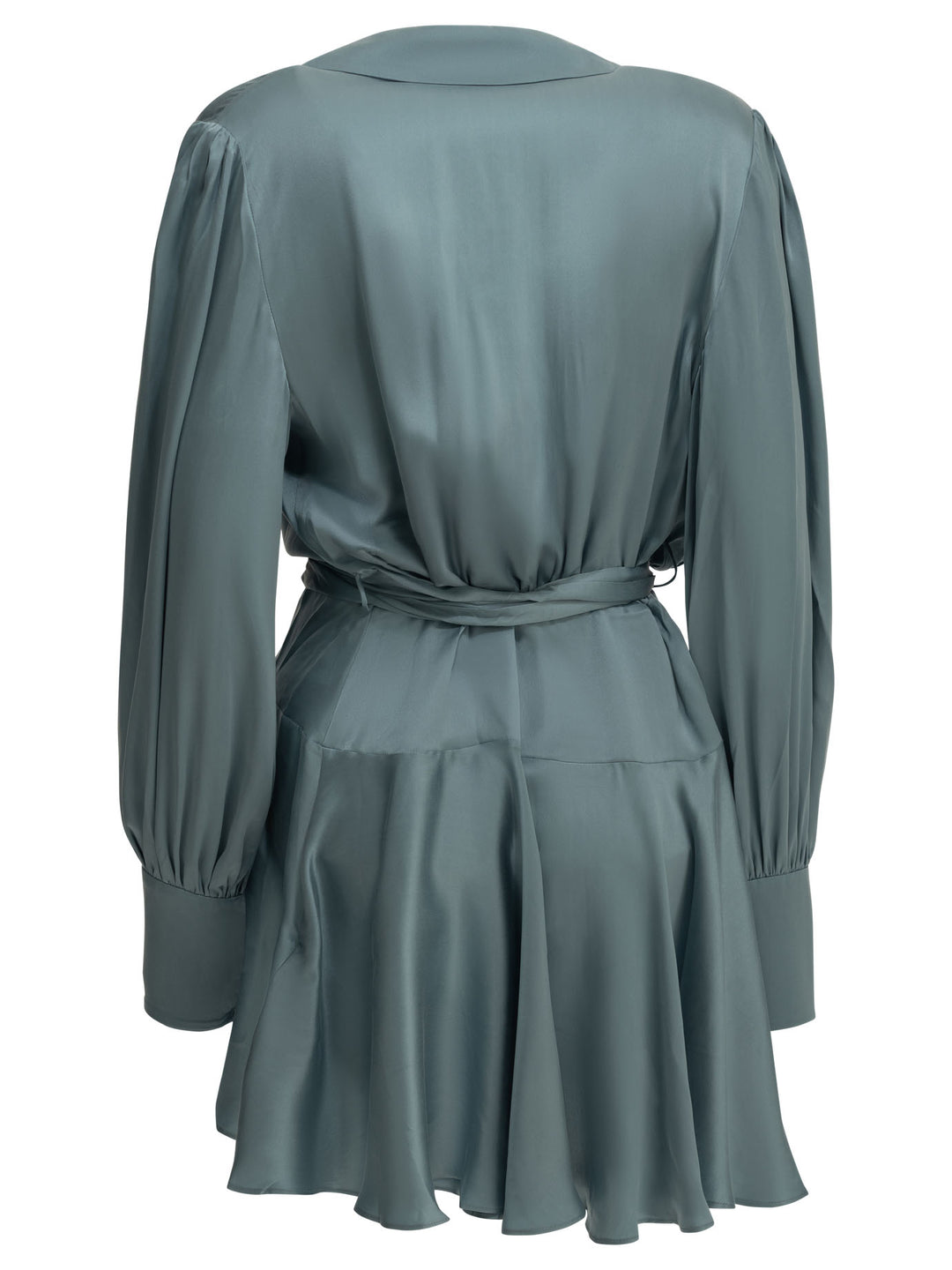 Zimmermann Short Wrap Dress Abiti - Light blue | 275e6707675f498922b291d8ddcc5710279b7a21