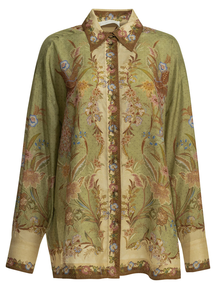 Zimmermann Indra Shirts - Verde | c786afea6c00e83f26a0ef7349822c03c5ebacaf