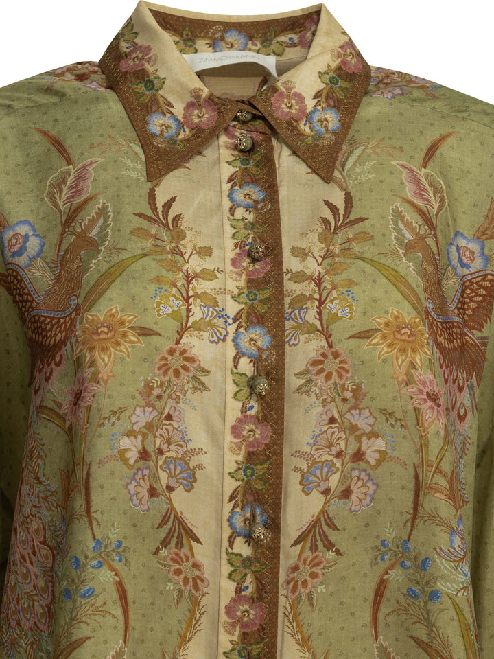 Zimmermann Indra Shirts - Verde | 925b20f6f534602a16862951e9813ad5d6bd5158