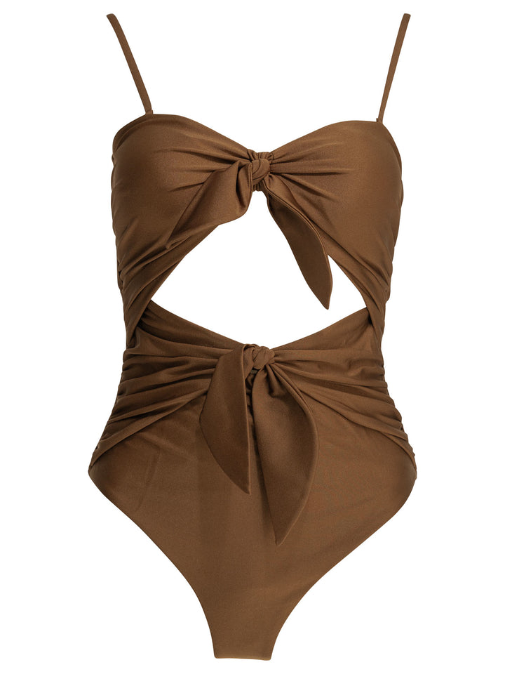 Zimmermann Aster Swimwear - Marrone | 78f1732e9afb36ca034cc052dc6bb24333546b30