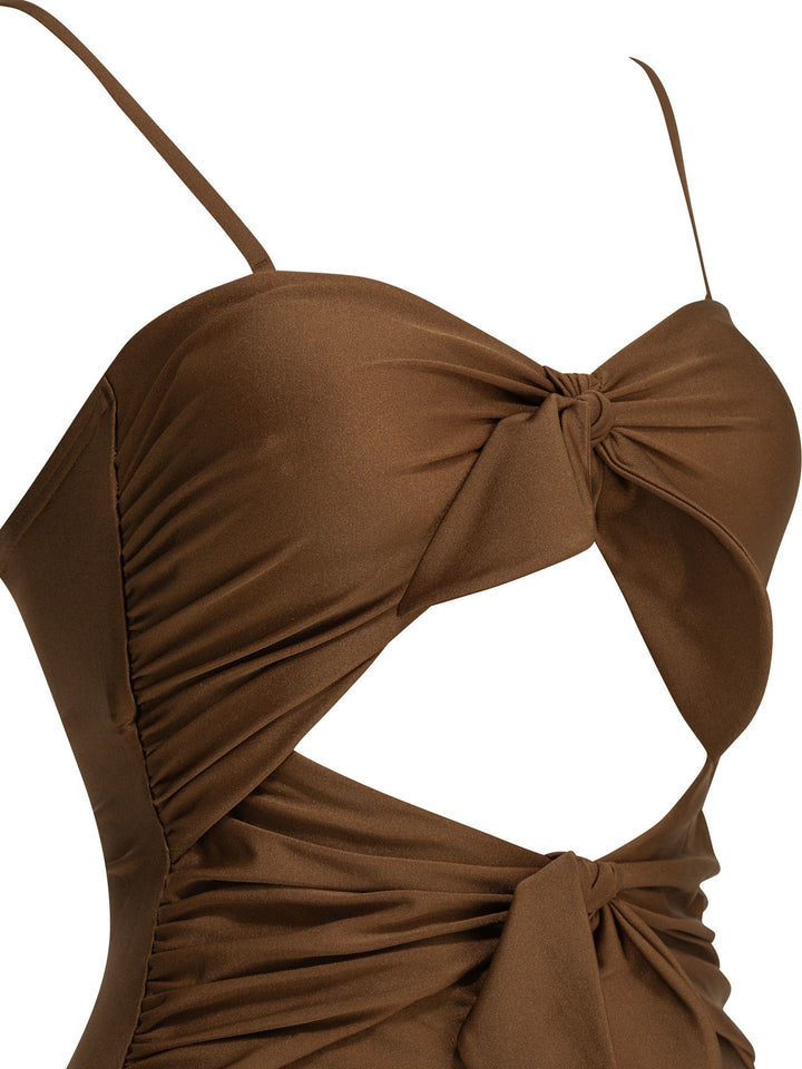 Zimmermann Aster Swimwear - Marrone | 51514350ec137c5a761c3ed0e376628eca41db10