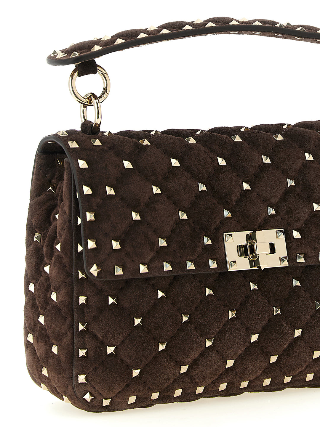 Valentino Garavani Rockstud Spike Mediium Borse a Tracolla - Marrone | 13514a9f64645dfffda0e899f218de8051fb6a09