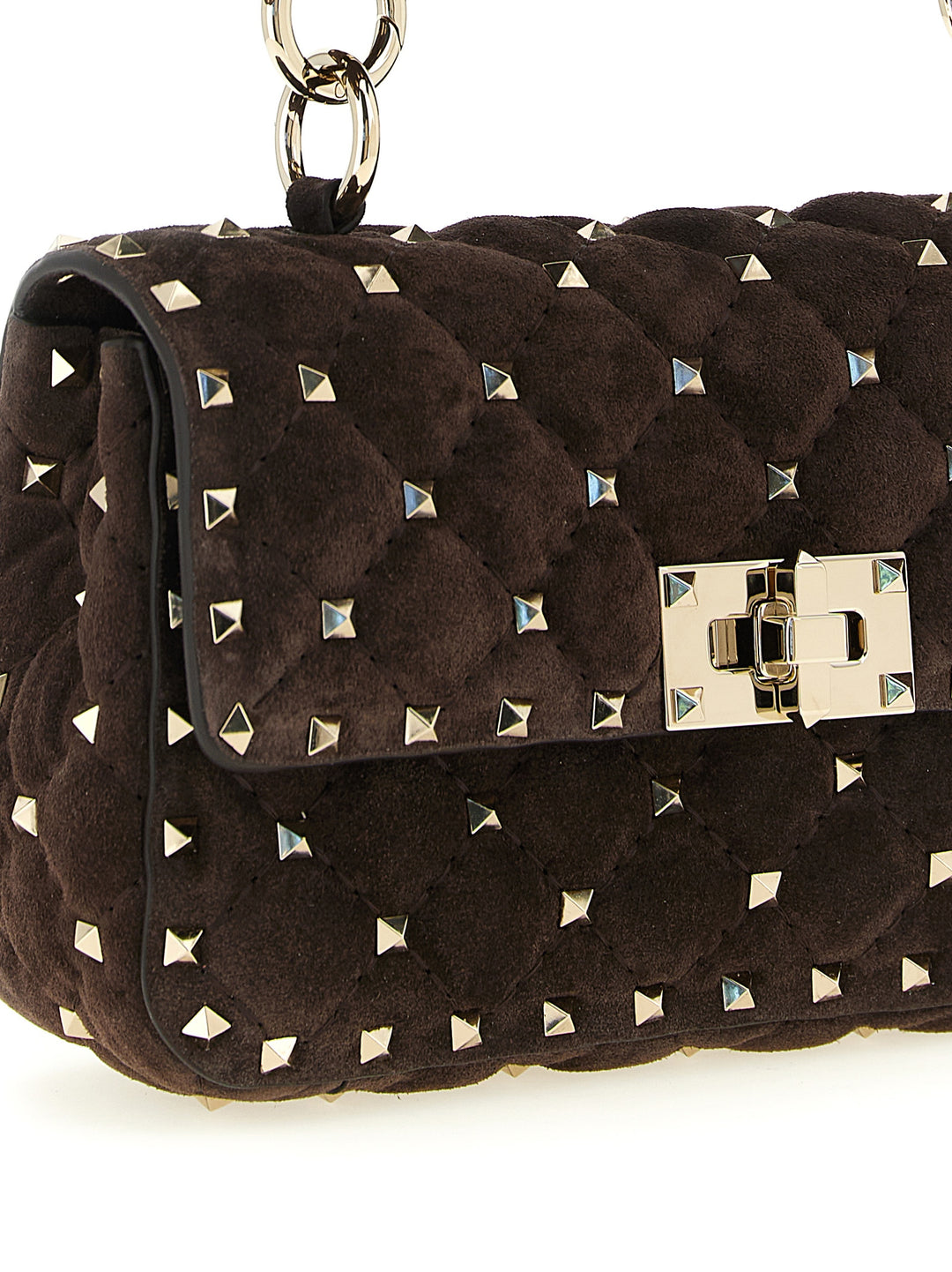 Valentino Garavani Rockstud Spike Borse a Spalla e Tracolla - Marrone | 43e4dbeadbf6dc9655f6228aaed7ebd5b28314a5
