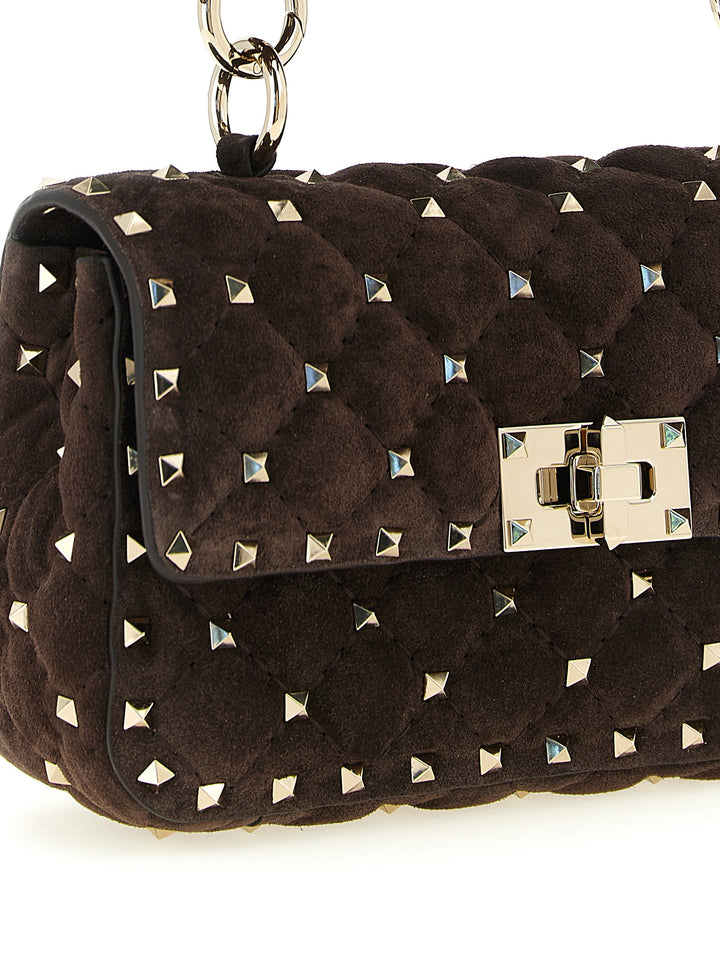 Valentino Garavani Rockstud Spike Borse a Spalla e Tracolla - Marrone | 43e4dbeadbf6dc9655f6228aaed7ebd5b28314a5