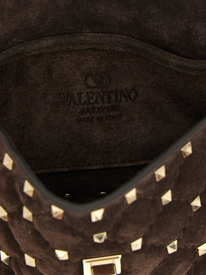 Valentino Garavani Rockstud Spike Borse a Spalla e Tracolla - Marrone | 83b4a73c4f34fb91c9d18e2a1aa826a3ecc01f8e
