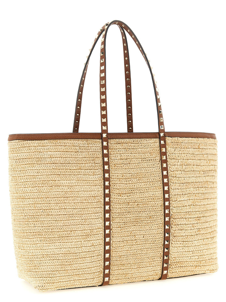 Valentino Garavani Rockstud Tote - Beige | 69cae48bb0edc83d0191cb0819dea7d2327e932d