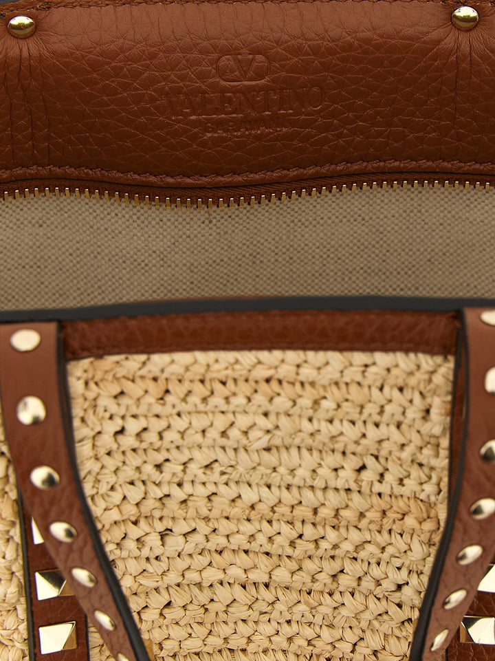 Valentino Garavani Rockstud Tote - Beige | 79d37e4ec7de235aea7bd969d426fbed5b67cbe4