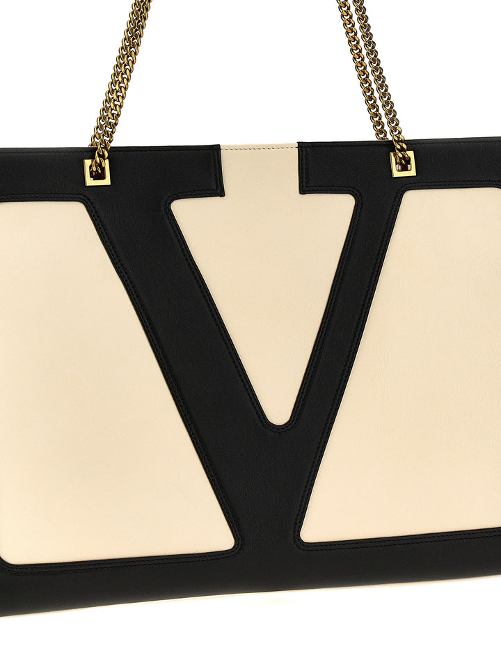 Valentino Garavani Viva Superstar Tote - Bianco/Nero | 82fbff9adcfb90e3e104ac8be78236f816992862