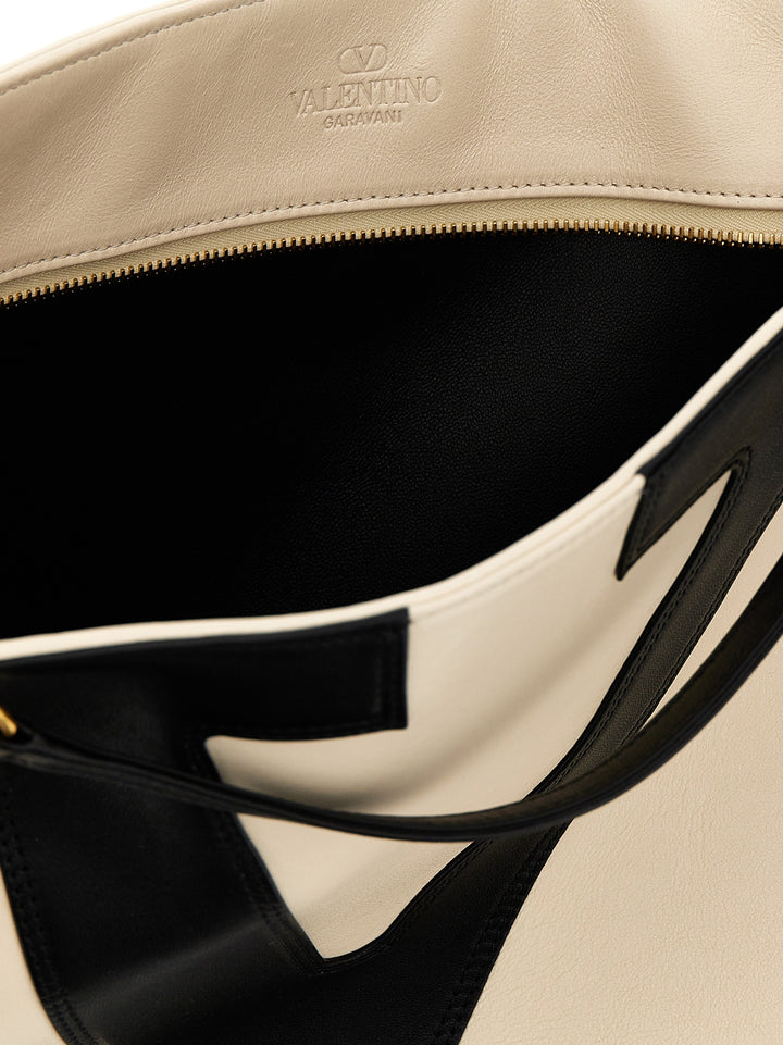 Valentino Garavani Viva Superstar Tote - Bianco/Nero | e4ec329e1c8b9e66ed09e322c8499c08933cd415