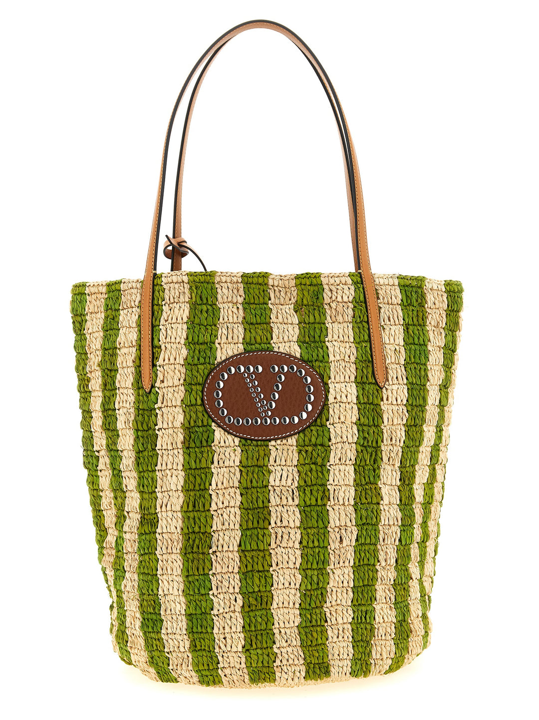 Valentino Garavani Shopping Valentino Garavani Raffia Tote - Verde | 9cfa7792e805164d577e754fa2b1e51203d8a0a4