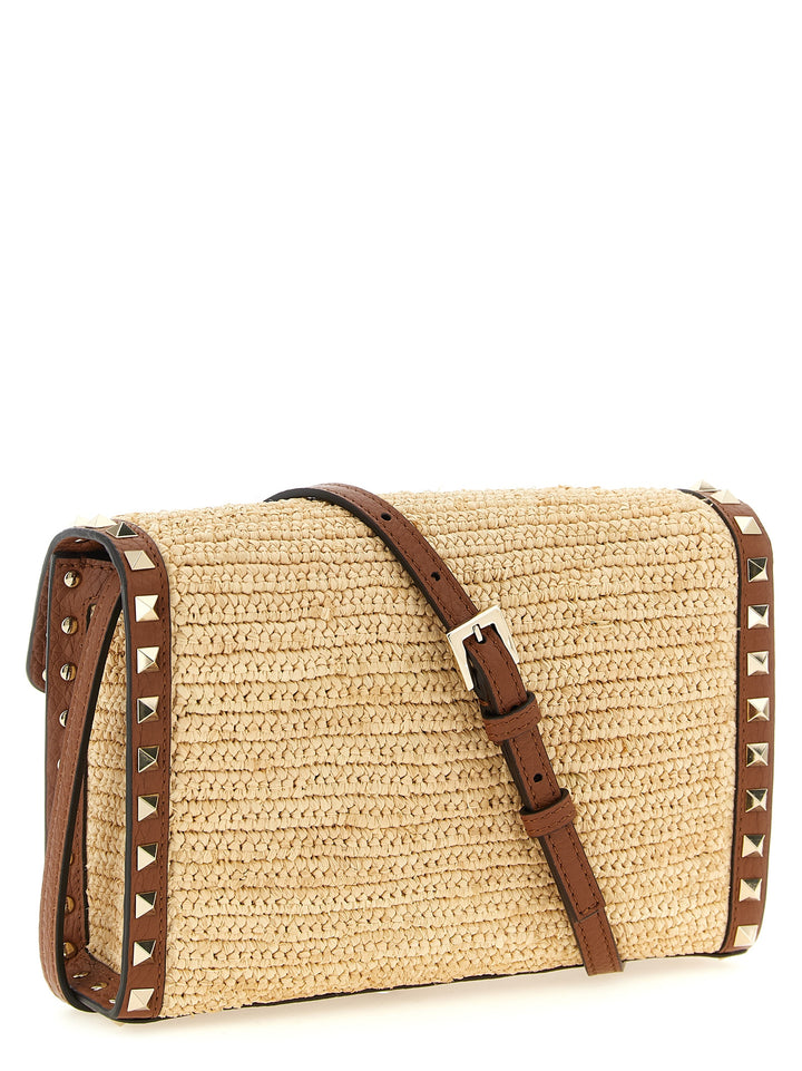 Valentino Garavani Rockstud Borse a Tracolla - Beige | 0d3443950d90660216410da75607d0793a8ed1d5