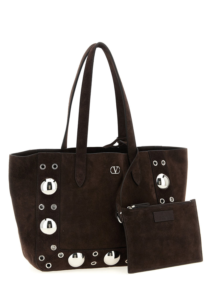 Valentino Garavani Nellcôte Tote - Marrone | 96ac47a4a4d62b29e0150baf1146c579ab15841e