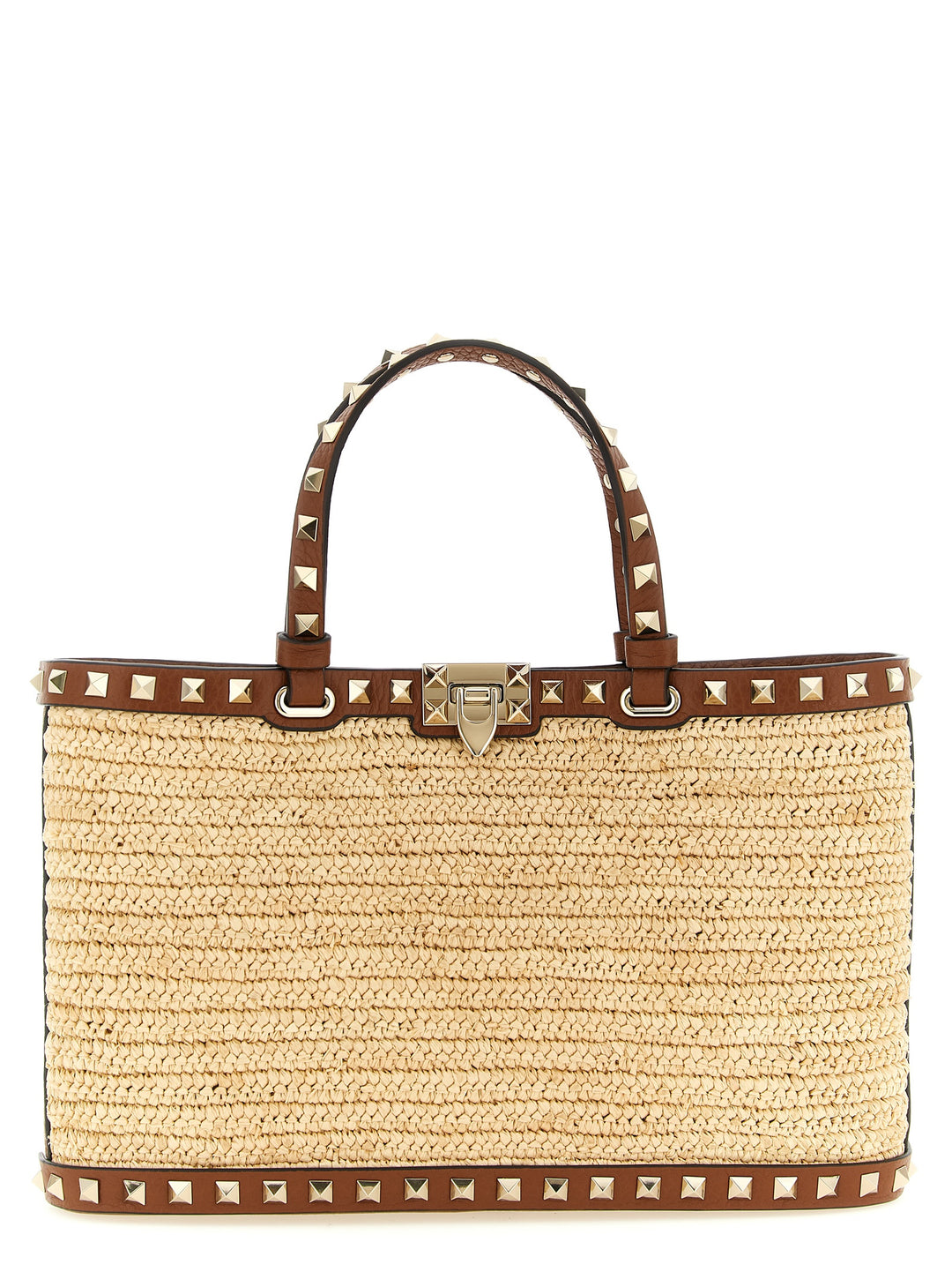 Valentino Garavani Rockstud Tote - Beige | 9aaa51e97516dee68b17ed0854706ed50e797c01