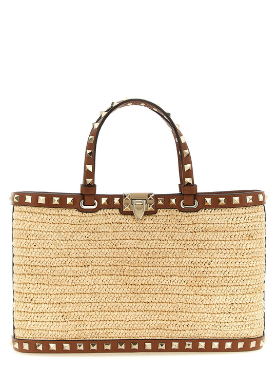 Rockstud Tote Beige