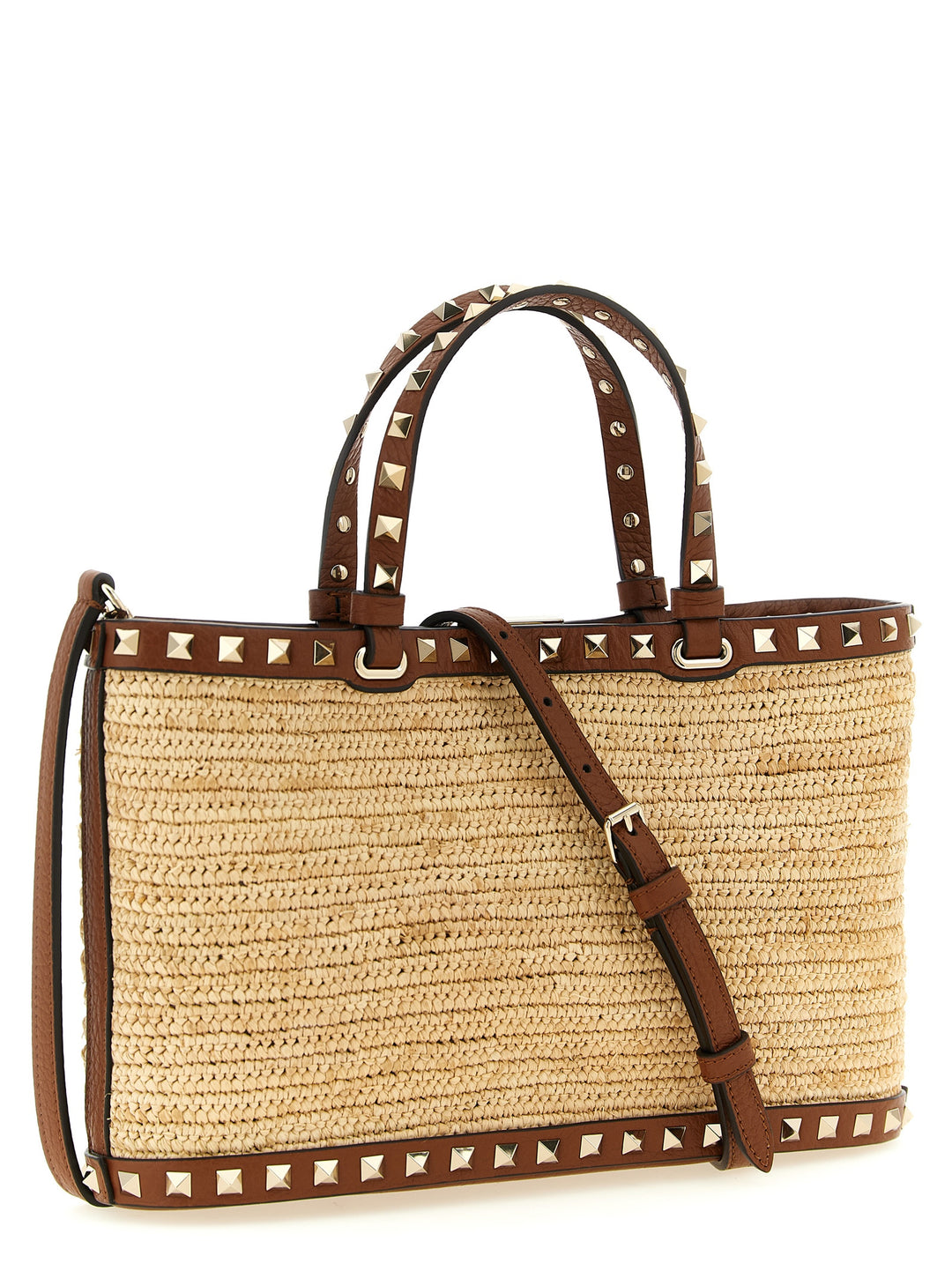 Valentino Garavani Rockstud Tote - Beige | 0efe62e22df833786aef44ae80a586a86a2745d1