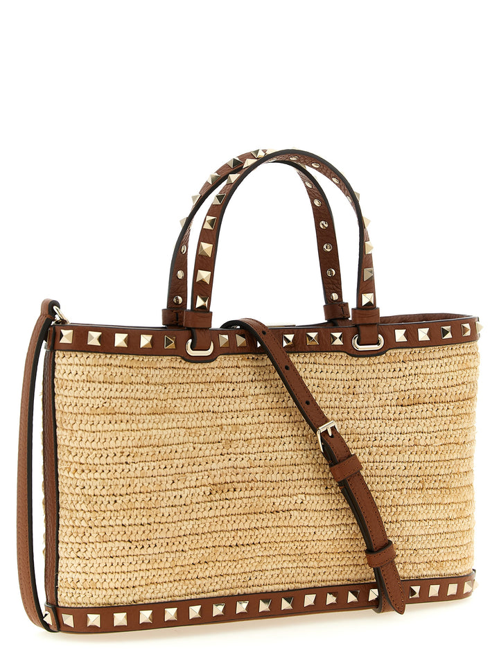 Valentino Garavani Rockstud Tote - Beige | 0efe62e22df833786aef44ae80a586a86a2745d1