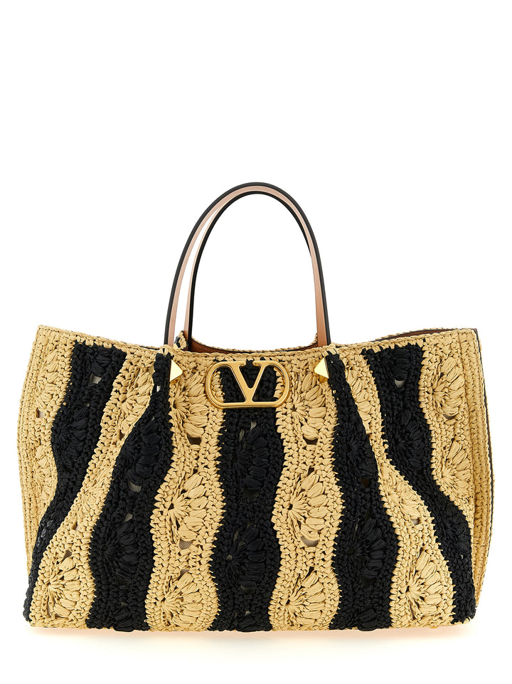 Valentino Garavani Vlogo Signature Borse a Mano - Beige | 86fb15eab0919c8041bf7f0eb7b970d9e83b0b10