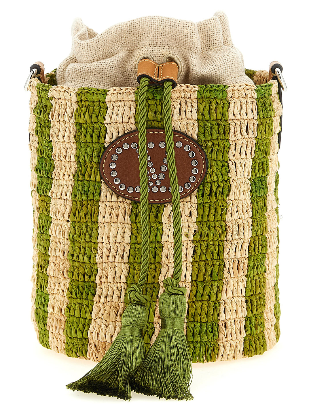 Valentino Garavani Valentino Garavani Raffia Small Bucket Bag Borse a Spalla e Tracolla - Verde | f27ee7f20e36e0ad3685cbaa27cf6e31975aae33