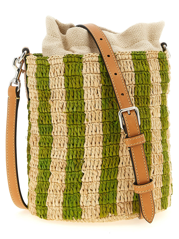 Valentino Garavani Valentino Garavani Raffia Small Bucket Bag Borse a Spalla e Tracolla - Verde | b82f7ae0df44b1216b7807819d8b1802a57c022b