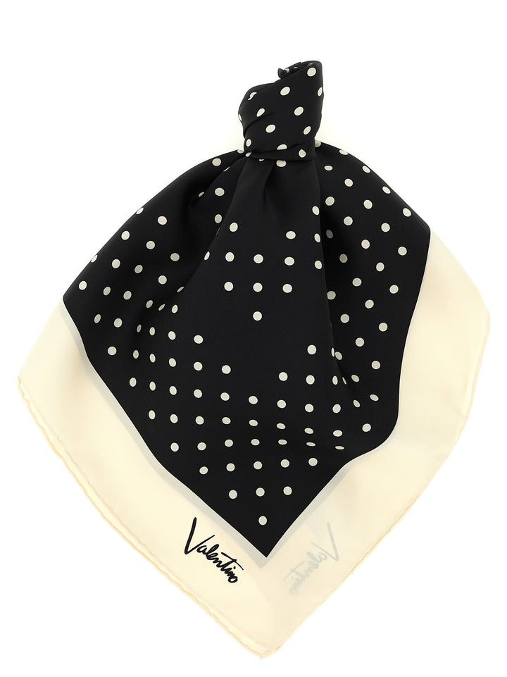 Valentino Garavani Plusdepois Sciarpe - Bianco/Nero | fa08855b79a5d6cbafbb64d80dac885fcb76961c