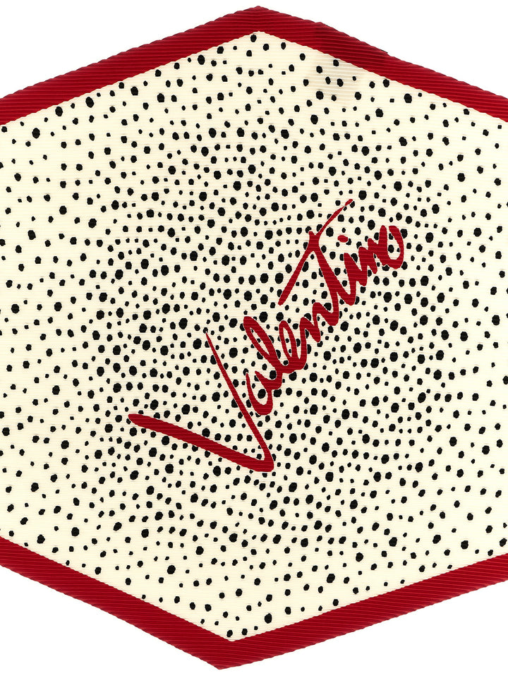 Valentino Garavani Little Star Starry Sciarpe - Bianco/Nero | b1f4975076269fc243cbedb835d99483cfa27582