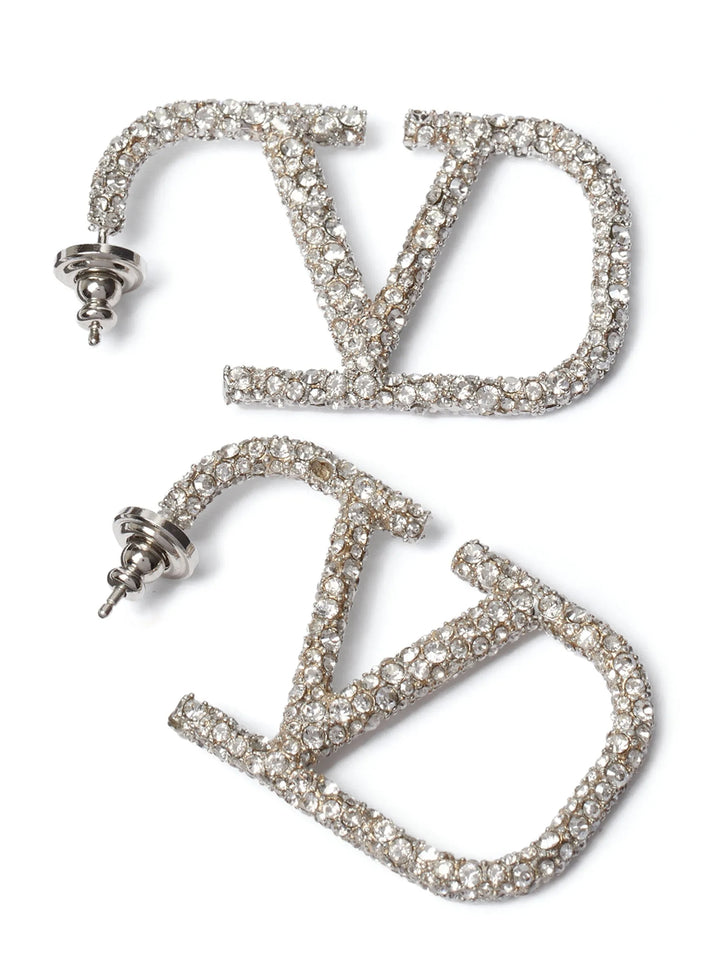 Valentino Garavani Valentino Garavani Vlogo Signature Earrings Gioielli - Silver | 467cb5f832053df70ac5f3487be9cbc0c6f23546