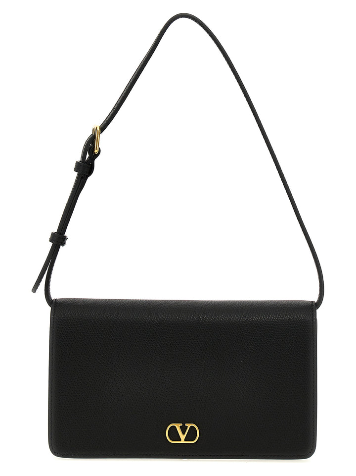 Valentino Garavani Valentino Garavani Vlogo Signature Shoulder Bag Borse a Spalla e Tracolla - Nero | 16d432de50c1cabe961f3f30b44776dfd8a4f9e9