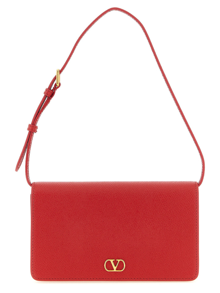 Valentino Garavani Valentino Garavani Vlogo Signature Shoulder Bag Borse a Spalla e Tracolla - Rosso | 38147879bd74e46a5827c0c48053f09680a3fe4e