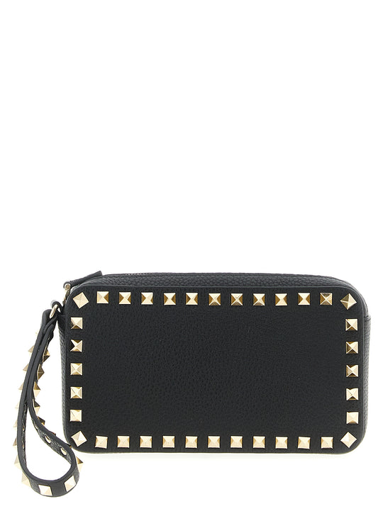 Rockstud Clutch Nero
