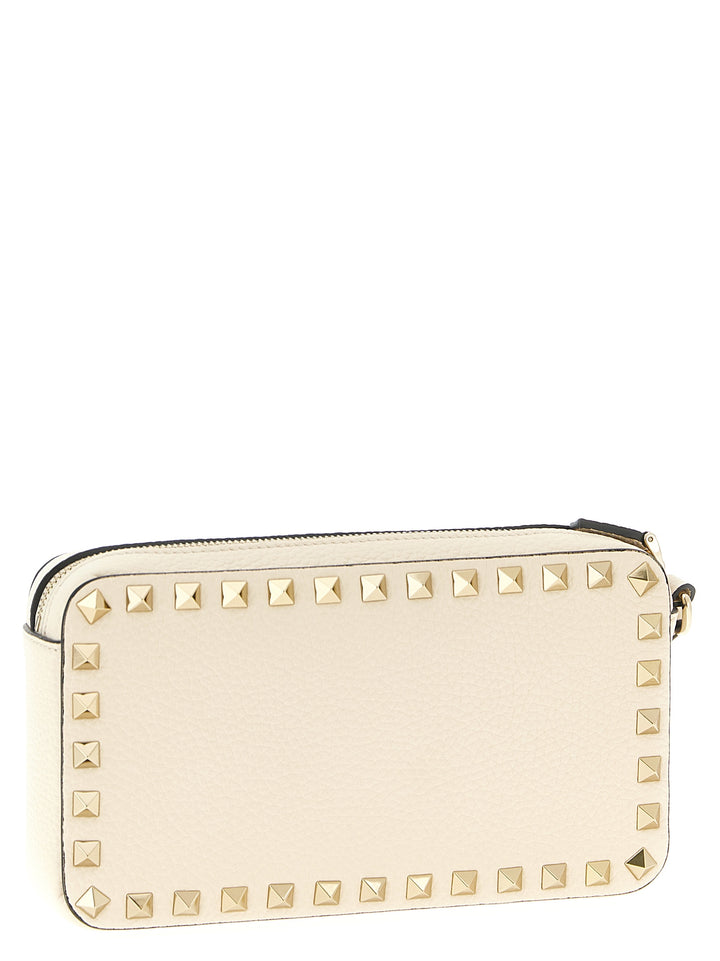 Valentino Garavani Rockstud Clutch - Bianco | b2adffc79534d6bd847abbbac2d64a3de94649c3