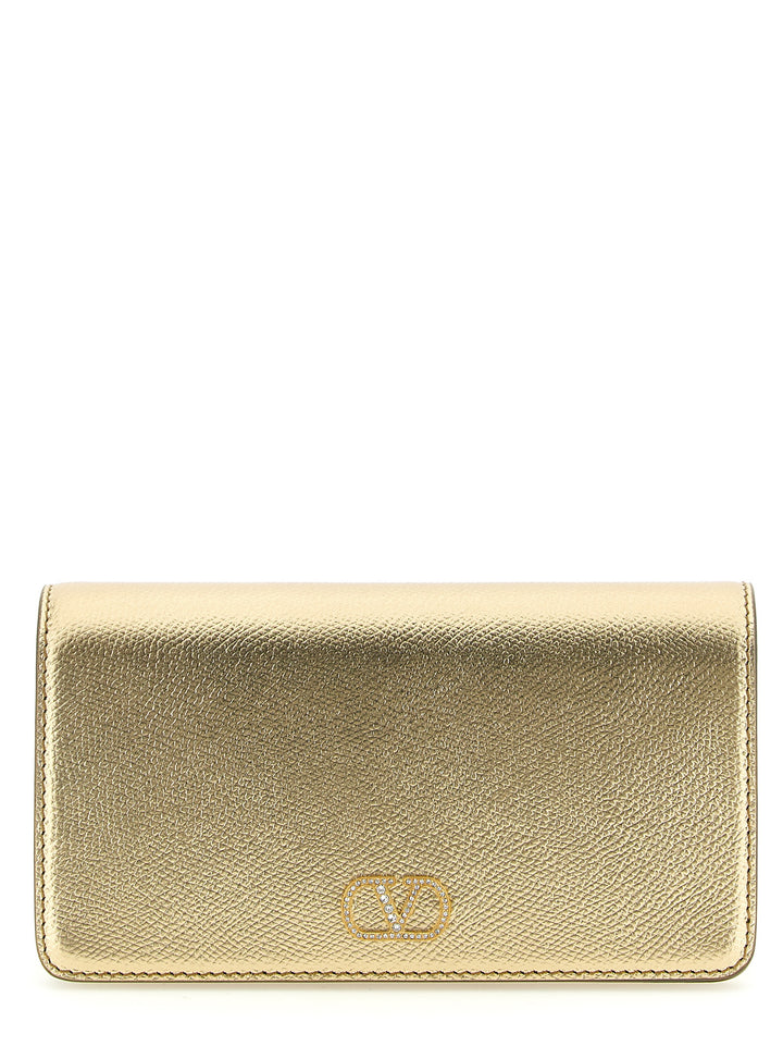 Valentino Garavani Vlogo Signature Borse a Tracolla - Oro | 011d091e764a84fe81a658f57aadcef522f72b88