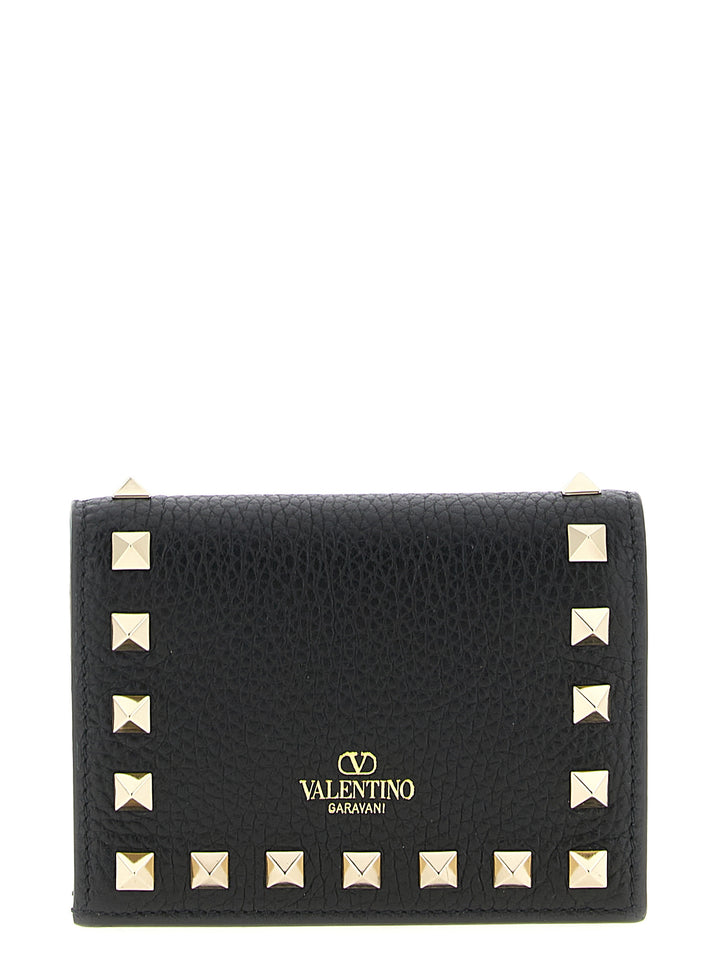 Valentino Garavani Rockstud Portafogli - Nero | 93123deeb74fc53a39375ca137cd899cbb826431