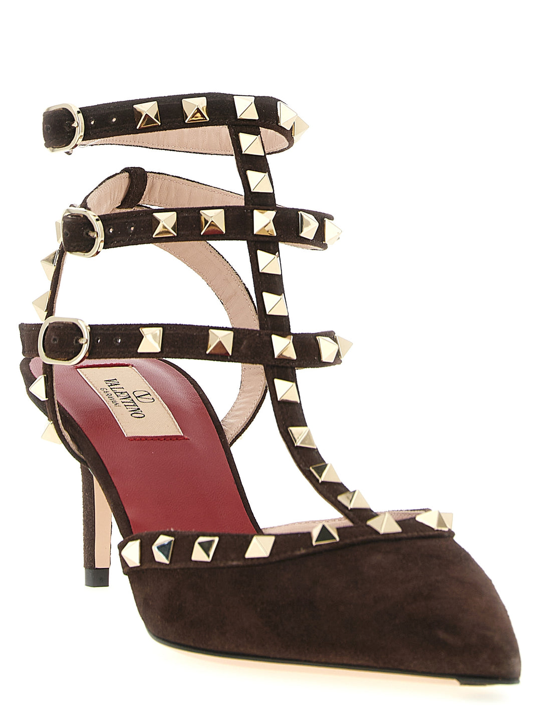 Valentino Garavani Rockstud Decollete - Marrone | 78c2df6230a645f6509d8a2d417eab0a314e36e7