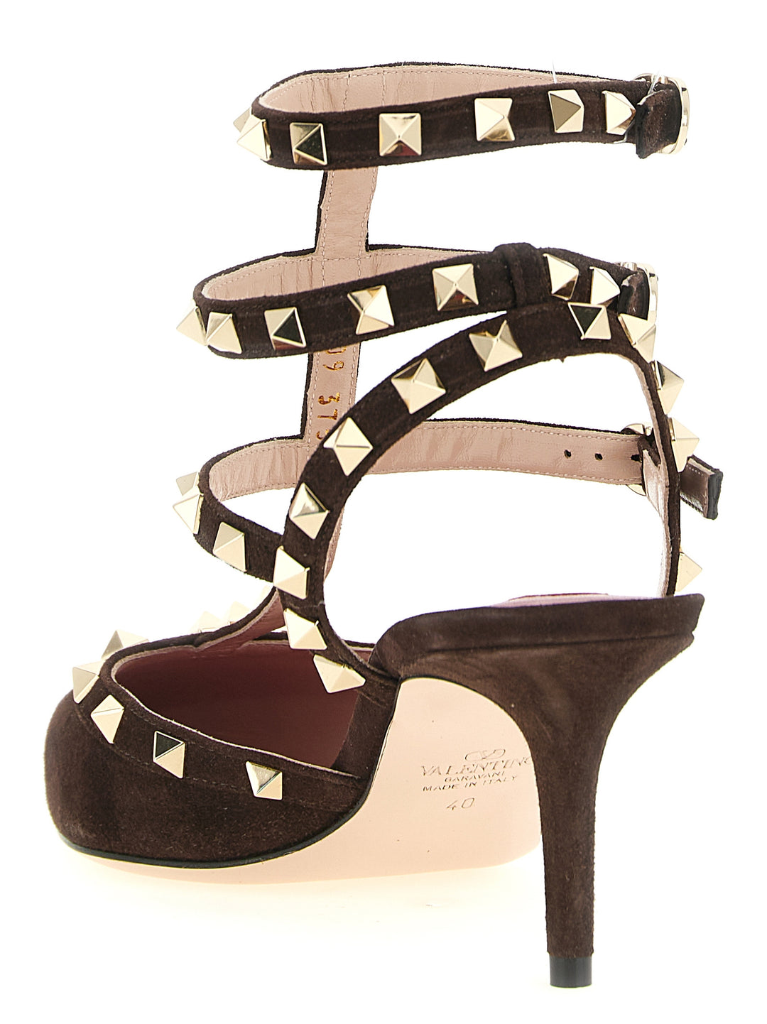 Valentino Garavani Rockstud Decollete - Marrone | 22da1abcdde344b30eb11be13659da68d0e3b7bc