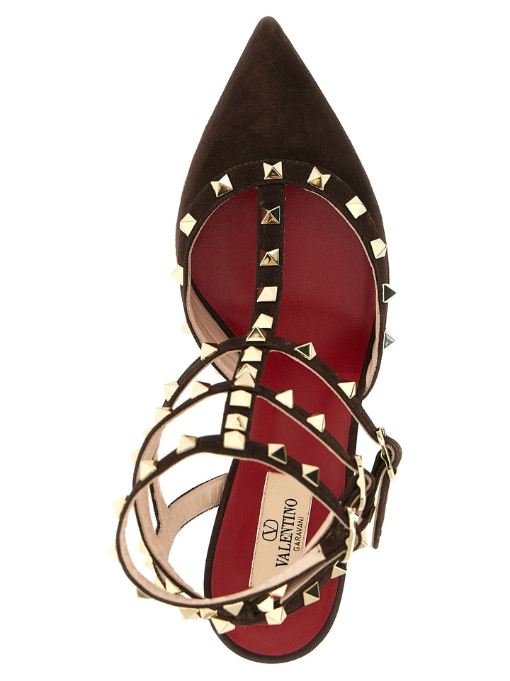 Valentino Garavani Rockstud Decollete - Marrone | 5a8bfb349cb039e61bd2beda80f04caf846919b4