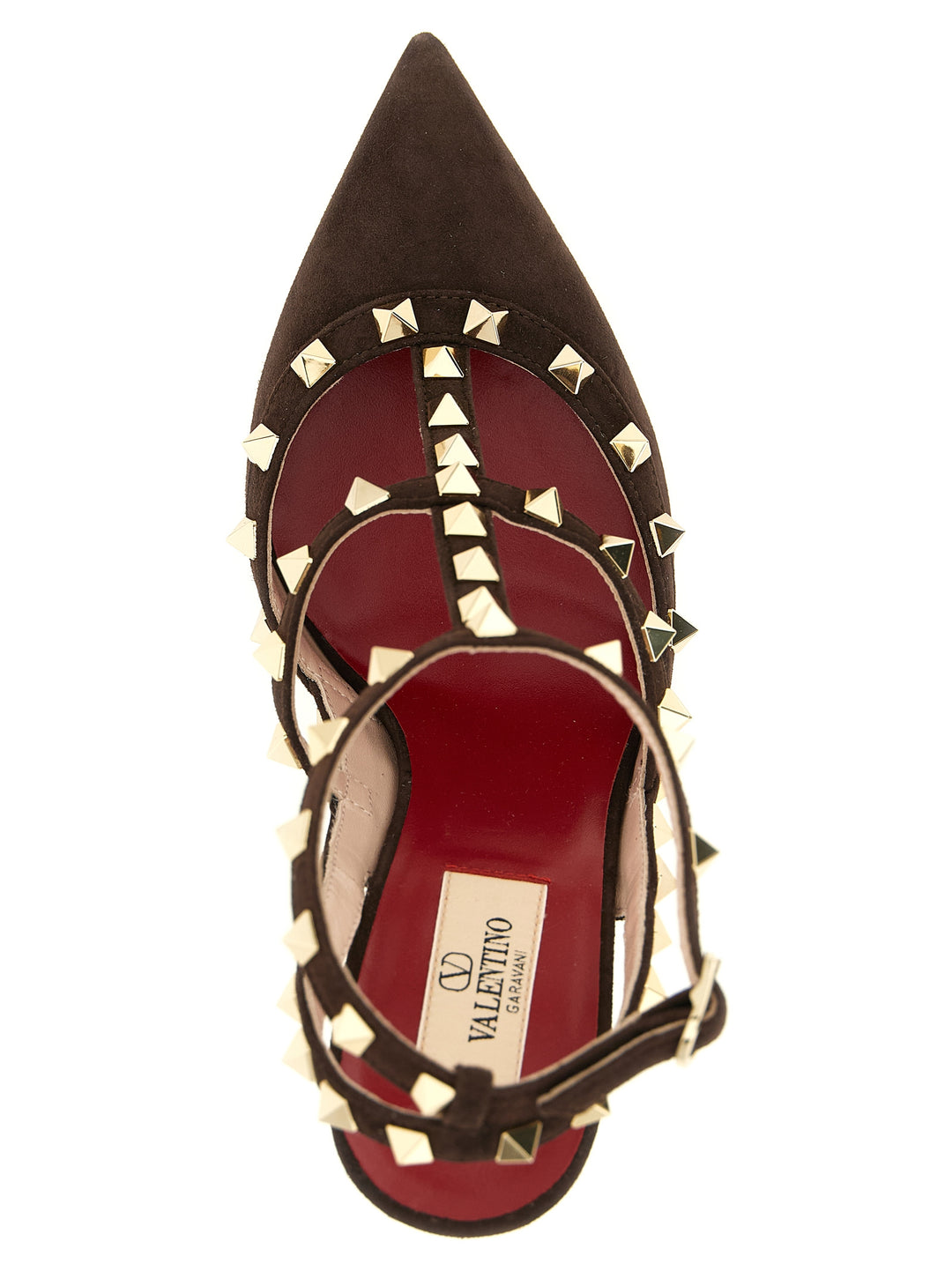 Valentino Garavani Rockstud Decollete - Marrone | 8b5c4a9a8c542ba60d1a2e6f5407db2ca7e76f54