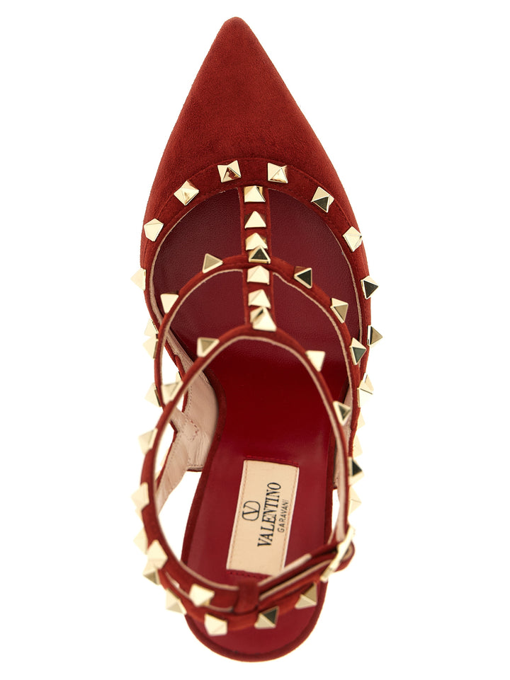 Valentino Garavani Rockstud Decollete - Rosso | 6def171ea126c20da9427017c908d8f95d3b1db7