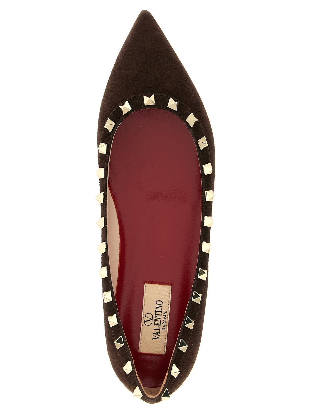 Valentino Garavani Rockstud Flat shoes - Marrone | 942e7bef0d9f051be029d5773ba2b91f27ae72f7