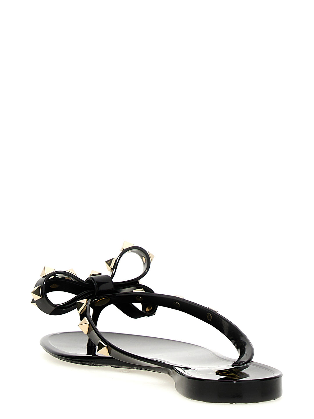 Valentino Garavani Pm Thong Rockstud Sandali - Nero | 41030138485871b217469eadda67e4acf512b97d