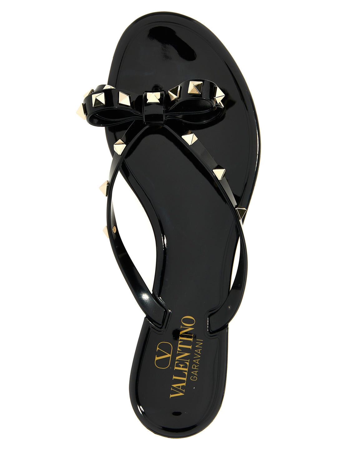 Valentino Garavani Pm Thong Rockstud Sandali - Nero | cb11671b5ba99fa3d33f7032ce212a2bbf9876a8