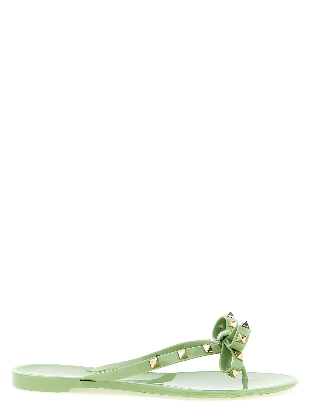 Valentino Garavani Pm Thong Rockstud Sandali - Verde | 857df9d30fd4319fa90db6dd81bd60ec12b70290