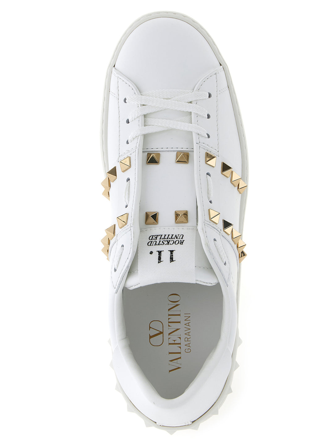 Valentino Garavani Rockstud Untitled Sneakers - Bianco | 24a703b69760540c2531946ef430449d03b972d1