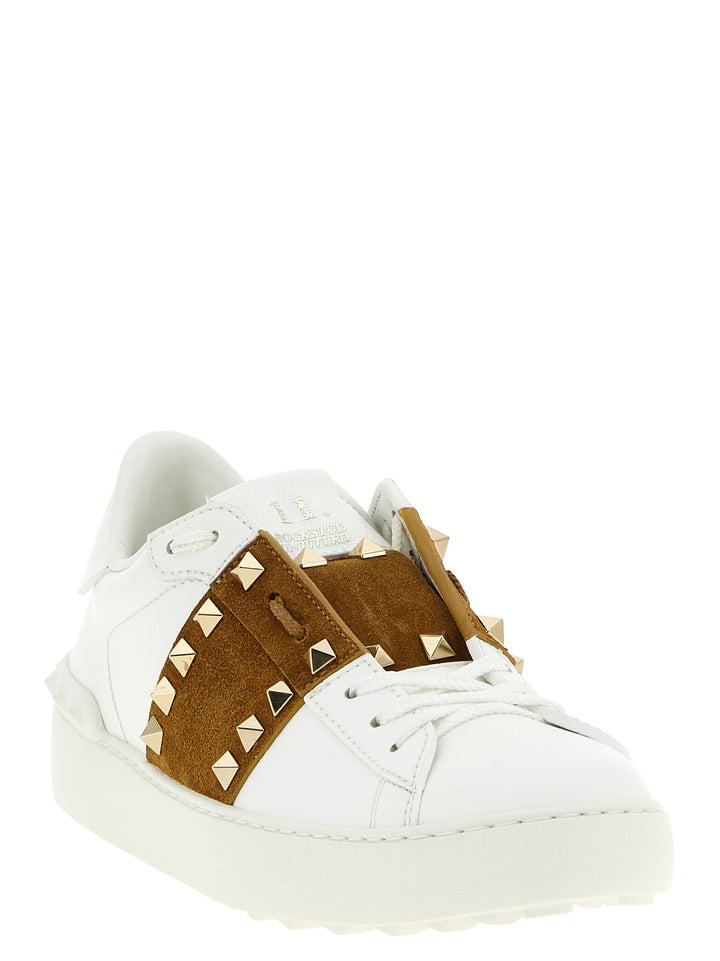 Valentino Garavani Rockstud Untitled Sneakers - Marrone | d41c1ac19bf739b354b4733c5d809be1141ef134