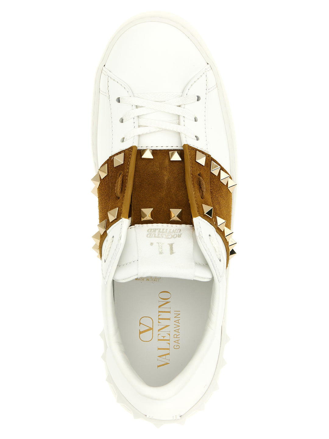 Valentino Garavani Rockstud Untitled Sneakers - Marrone | 300fda31f38aa964abc601abef44aad37850799a