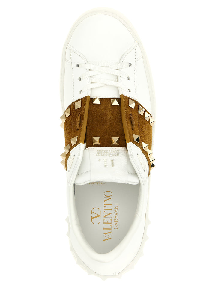 Valentino Garavani Rockstud Untitled Sneakers - Marrone | 300fda31f38aa964abc601abef44aad37850799a