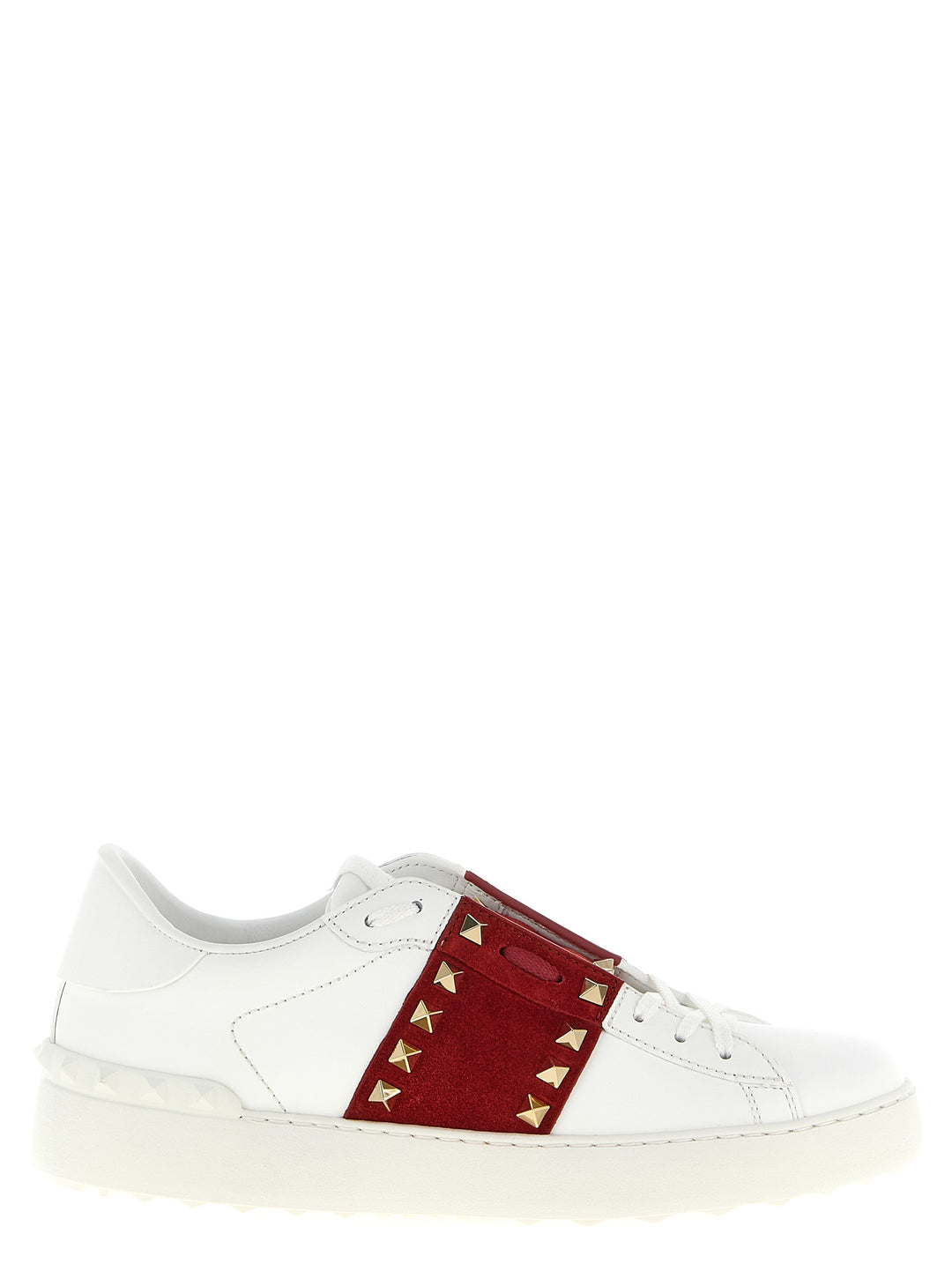 Valentino Garavani Rockstud Untitled Sneakers - Rosso | f44bc6885223ea380f1f6b7116f3dd59c4cbeba3